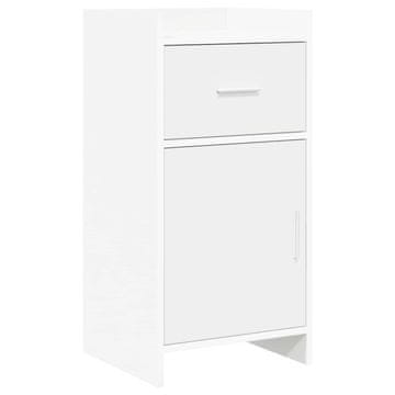 Vidaxl Strani šal Bela 40 x 36 x 80 cm Inženirski les
