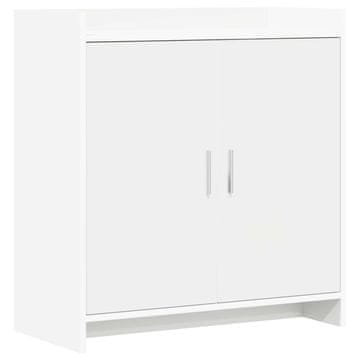 Vidaxl Strani šal Bela 72 x 36 x 80 cm Inženirski les