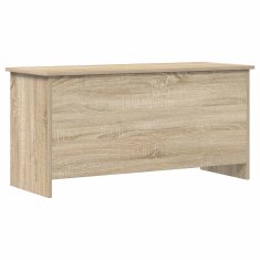 Vidaxl Skladiščni kovček Sonoma hrast 100 x 40 x 50 cm Inženirski les