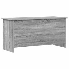 Vidaxl Skladiščni kovček Siva Sonoma 100 x 40 x 50 cm Inženirski les