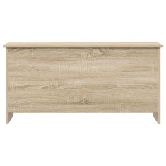 Vidaxl Skladiščni kovček Sonoma hrast 100 x 40 x 50 cm Inženirski les