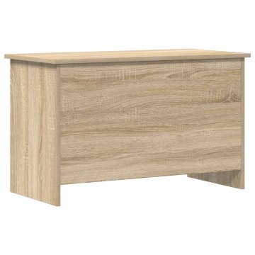 Vidaxl Skladiščni kovček Sonoma hrast 80 x 40 x 50 cm Inženirski les