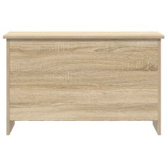 Vidaxl Skladiščni kovček Sonoma hrast 80 x 40 x 50 cm Inženirski les