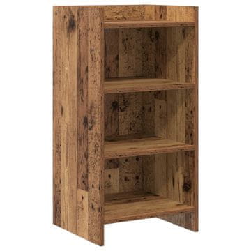 Vidaxl Strani šal Star les 40 x 36 x 80 cm Inženirski les