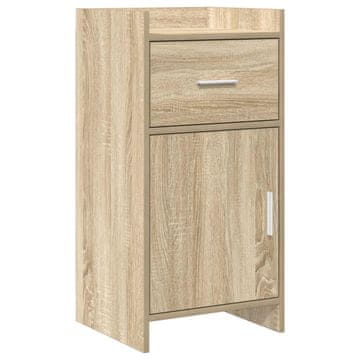 Vidaxl Strani šal Sonoma hrast 40 x 36 x 80 cm Inženirski les