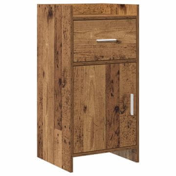Vidaxl Strani šal Star les 40 x 36 x 80 cm Inženirski les