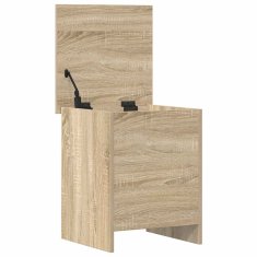 Vidaxl Skladiščni kovček Sonoma hrast 40 x 40 x 50 cm Inženirski les