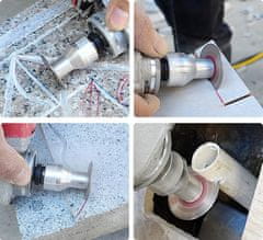 Vixson Diamantne rezalne plošče 40 mm, vroče stisnjene, za granit in beton, 3-delni komplet + adapter | SAWBLA