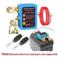 Daljinsko stikalo za odklop akumulatorja, 12V/24V, proti kraji, pametno varčevanje baterije, 2 daljinca | SECURIMOTE