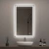 S6 Steklarstvo Šest LED ogledalo S6P2, 100x60cm / 60x100cm, dvojna LED linija, 3barve LED, dimmer, antifog