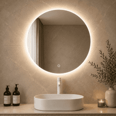 S6 Steklarstvo Šest LED ogledalo S616C, fi 70cm, ambientalna osvetlitev