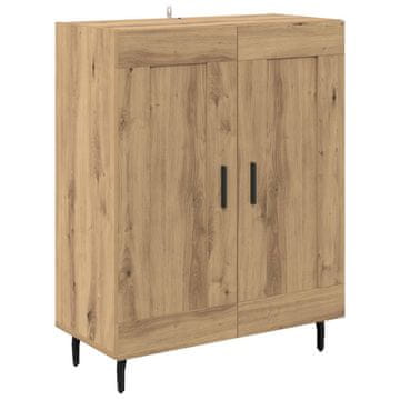 Vidaxl Strani šal Umetni hrast 69,5 x 34 x 90 cm