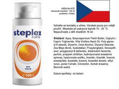 steplex Steplex Forte Krema – 100ml visoko dozirana – S hialuronom in izvlečkom jantarja – Originalna švicarska receptura – Paket 5 kosov
