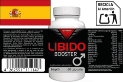 Fyron Libido Booster - 120 kapsul (2x60) visoko dozirano - L-arginin, cink, selen, maca in ginseng - Originalni švicarski recept - Vegansko in rastlinsko - 2 kosa