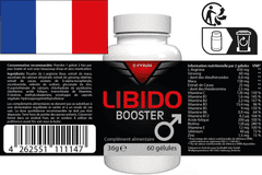 Fyron Libido Booster - 120 kapsul (2x60) visoko dozirano - L-arginin, cink, selen, maca in ginseng - Originalni švicarski recept - Vegansko in rastlinsko - 2 kosa