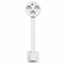 VYZIO® Zložljivi razširitveni vtič z 180° vrtenjem, 3 vtičnice + USB-A in USB-C, 1500 W, EU standard | FLEXSOCKET