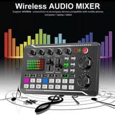 VYZIO® Mešalna zvočna kartica za streaming, DSP obdelava, zvočni efekti, Bluetooth, USB, za podcast in gaming | DJREE
