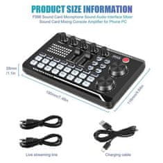 VYZIO® Mešalna zvočna kartica za streaming, DSP obdelava, zvočni efekti, Bluetooth, USB, za podcast in gaming | DJREE