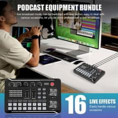 VYZIO® Mešalna zvočna kartica za streaming, DSP obdelava, zvočni efekti, Bluetooth, USB, za podcast in gaming | DJREE