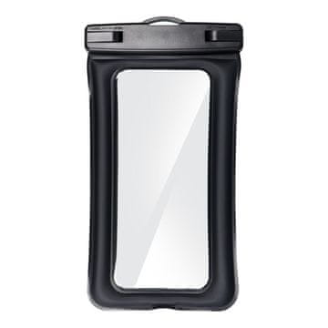 OEM Univerzalno vodoodporno etui za telefon s plastičnim zapiranjem AIRBAG, črno