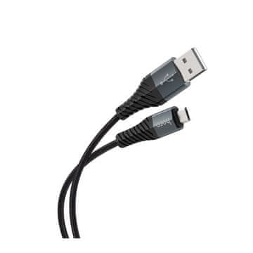 Hoco USB-A–Lightning kabel Hoco, 2,4 A, 1 m, X38, črn