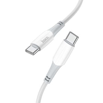 Hoco Kabel USB-C na USB-C Hoco PD 3A 60 W, 1 m, X70, bel