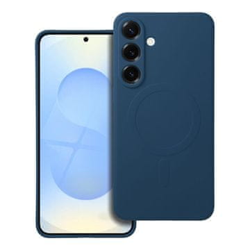 OEM SILICONE MAG COVER ovitek, združljiv z MagSafe, za SAMSUNG S25 Plus, modre barve