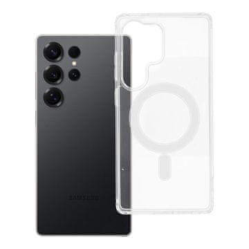 OEM Transparentni etui za Samsung S25 ULTRA Clear Mag Cover (MID), združljiv z MagSafe