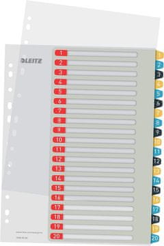 Leitz Pregradni karton a4 pp 1-20 printable barvni cosy 12490000