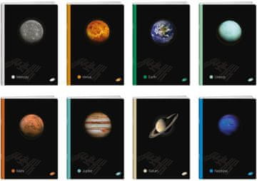 Elisa Zvezek a4 mp črtan planeti 80l 80g