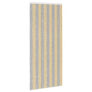 Vidaxl Zaslon proti insektom Chenille Siva in bež 100 x 230 cm 100% PP