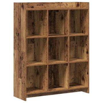 Vidaxl Knjižna omara Star les 87,5 x 30 x 111 cm Inženirski les