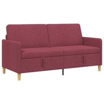 Vidaxl Sofa s shrambo Vinorodna rdeča 172 x 78 x 87 cm Poliester