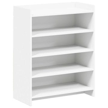 Vidaxl Omara za čevlje Bela 73,5 x 36 x 92 cm Inženirski les