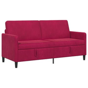 Vidaxl Sofa s shrambo Vinorodna rdeča 172 x 78 x 87 cm Poliester