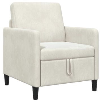 Vidaxl Sofa s shrambo Krem 72 x 78 x 87 cm Poliester