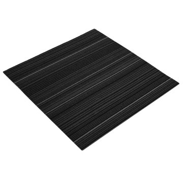 Vidaxl Preproga ploščica Prugasta temno siva 50 x 50 cm 4 kos