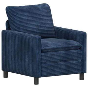 Vidaxl Kavč Temno modra 76 x 81 x 87,5 cm Poliester