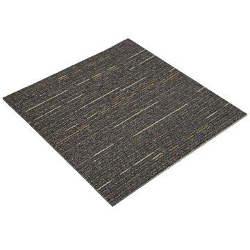 Vidaxl Preproga ploščica Črtasta svetlo rjava 50 x 50 cm 4 kos