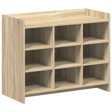Vidaxl Omara za čevlje Sonoma hrast 85 x 39,5 x 70 cm Inženirski les