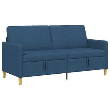 Vidaxl Sofa s shrambo Modra 172 x 78 x 87 cm Poliester