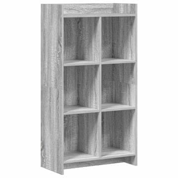 Vidaxl Knjižna omara Siva Sonoma 59 x 30 x 111 cm Inženirski les