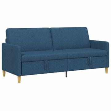 Vidaxl Sofa s shrambo Modra 192 x 78 x 87 cm Poliester