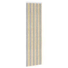 Vidaxl Zaslon proti insektom Chenille Siva in bež 56 x 200 cm 100% PP