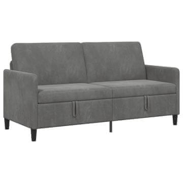 Vidaxl Sofa s shrambo Temno siva 172 x 78 x 87 cm Poliester