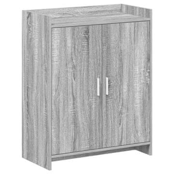 Vidaxl Omara za čevlje Siva Sonoma 73,5 x 36 x 92 cm Inženirski les