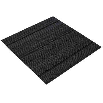 Vidaxl Preproga ploščica Prugasta svetlo siva 50 x 50 cm 4 kos