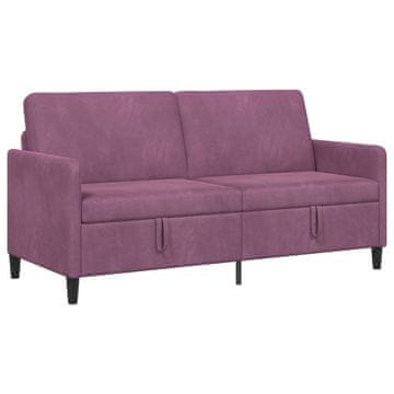 Vidaxl Sofa s shrambo 3-sedežni Vijolična 172 x 78 x 87 cm Poliester