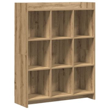 Vidaxl Knjižna omara Artisan hrast 87,5 x 30 x 111 cm Inženirski les