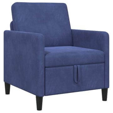 Vidaxl Sofa s shrambo Policijska modra 72 x 78 x 87 cm Poliester
